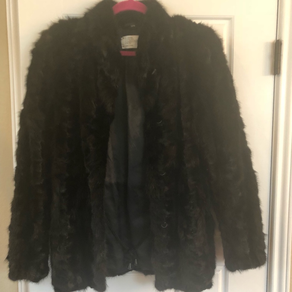Vintage Black Mink Coat